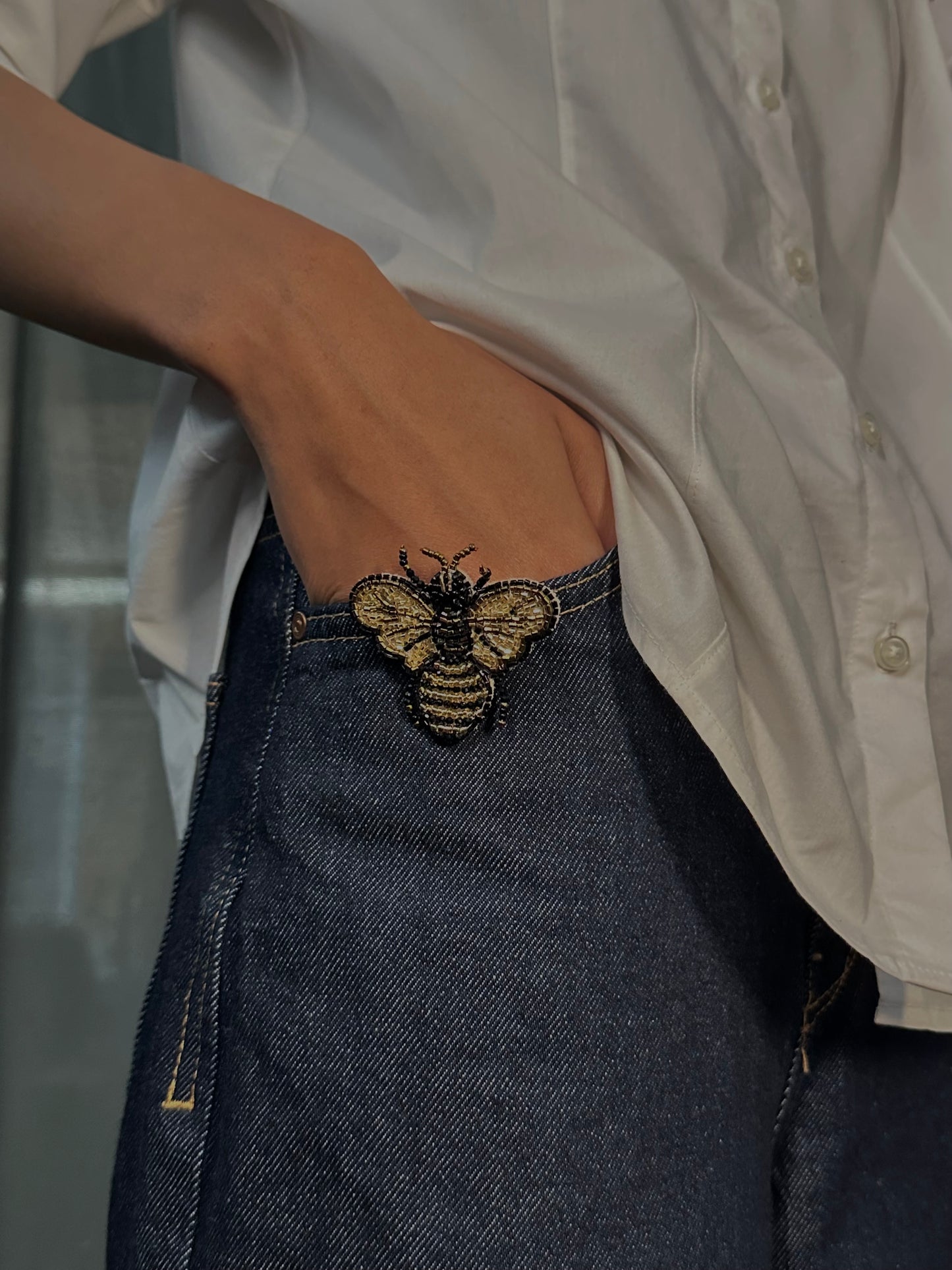 Honeybee Brooch