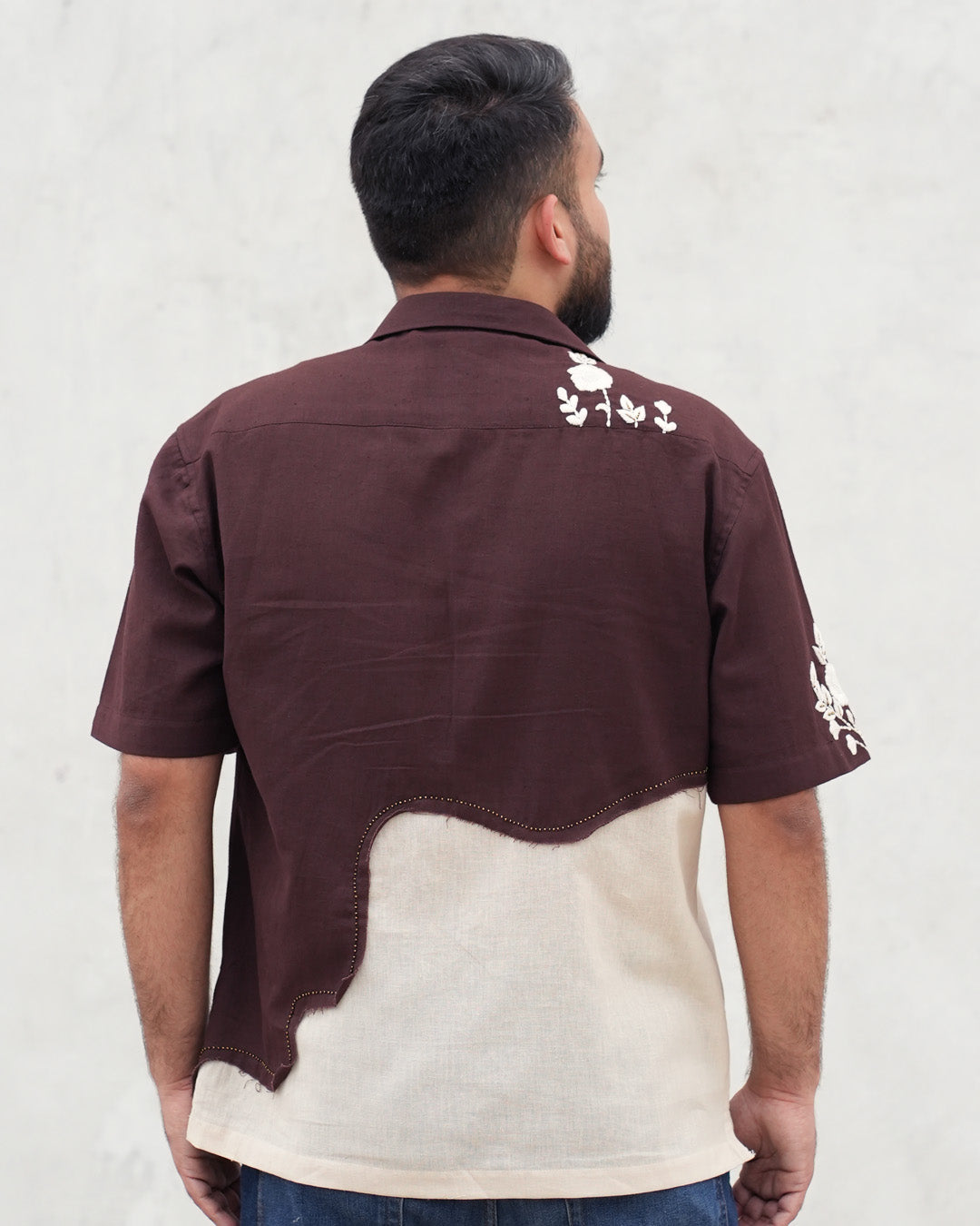 Bagh Chikankari Embroidery Cotton Shirt