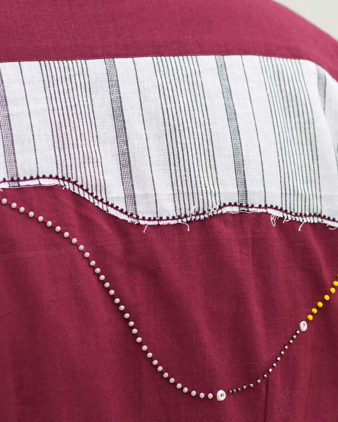 Chamak Patch-work Cotton Shirt