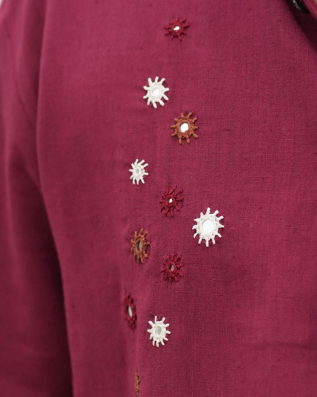 Chamak Patch-work Cotton Shirt