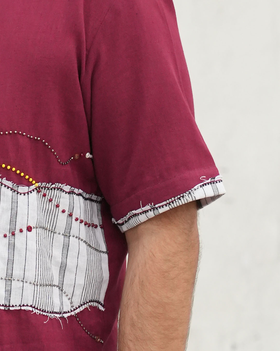 Chamak Patch-work Cotton Shirt