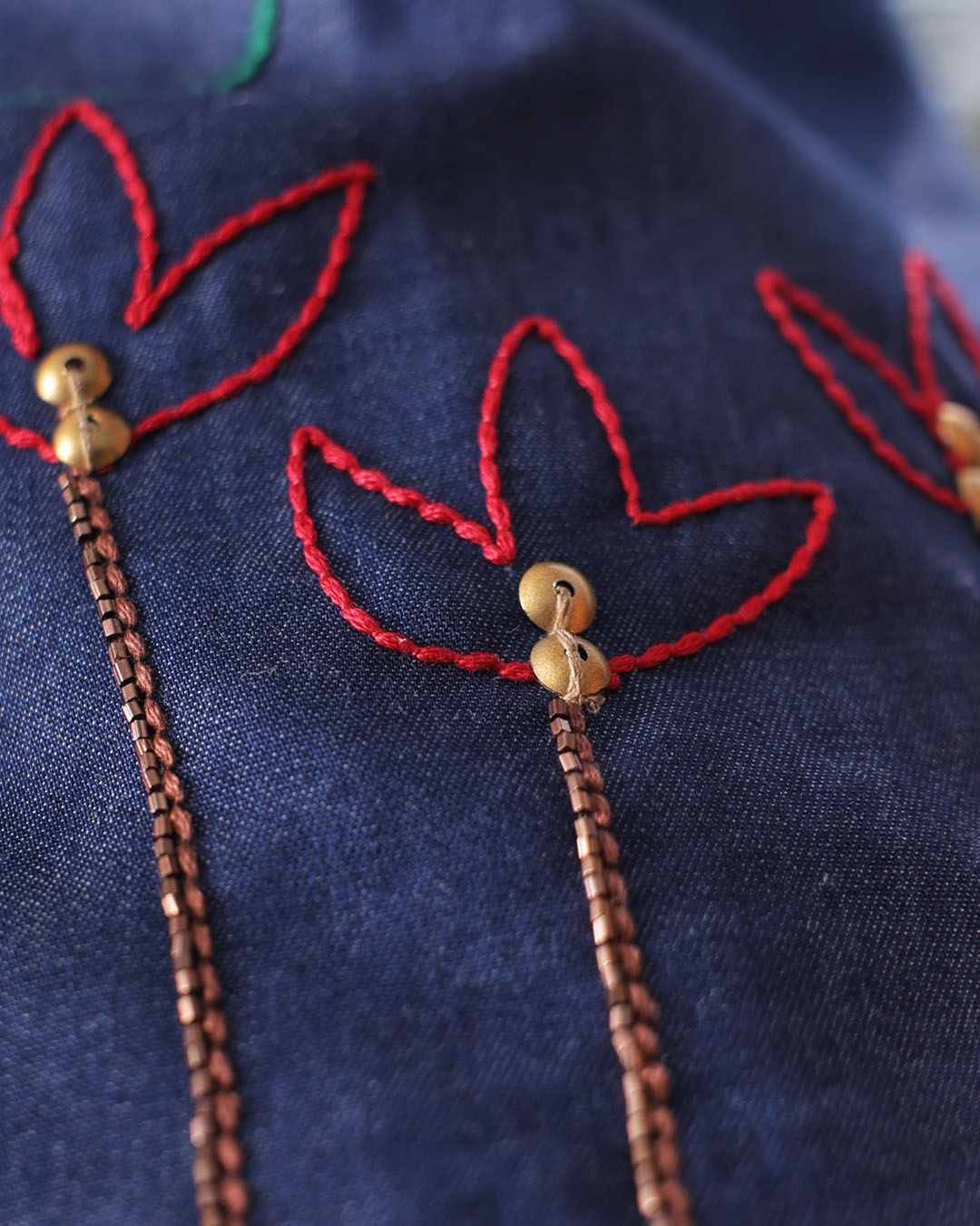Sunny Side Cotton Denim Waistcoat