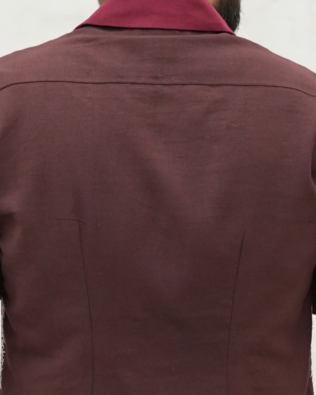 Mended Hand-Dyed Cotton Shirt