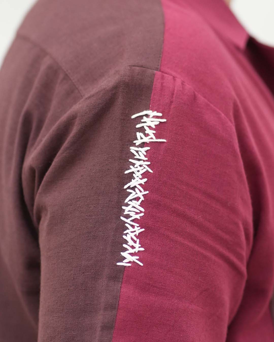 Mended Hand-Dyed Cotton Shirt