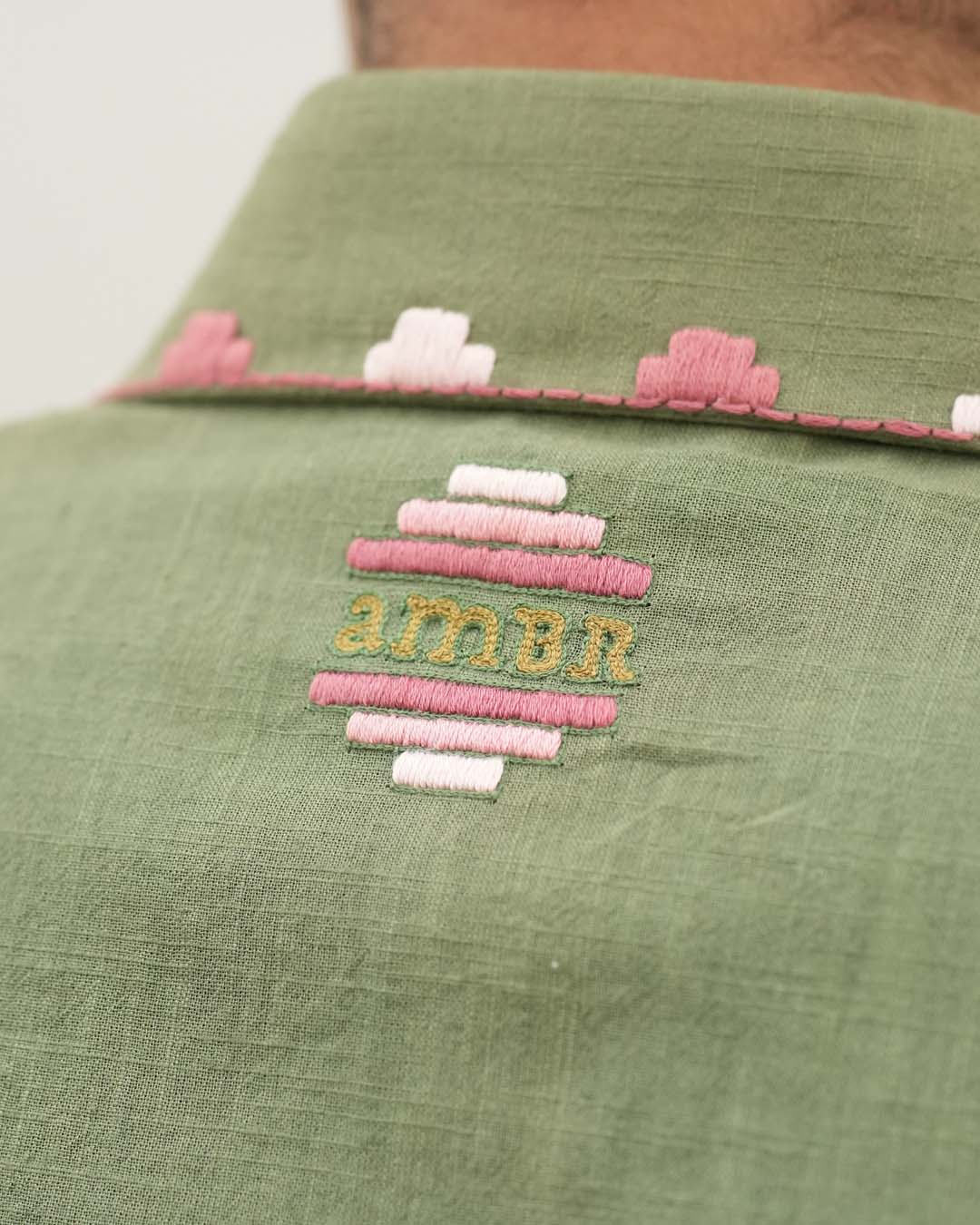 Phool Phulkari Embroidery Cotton Shirt