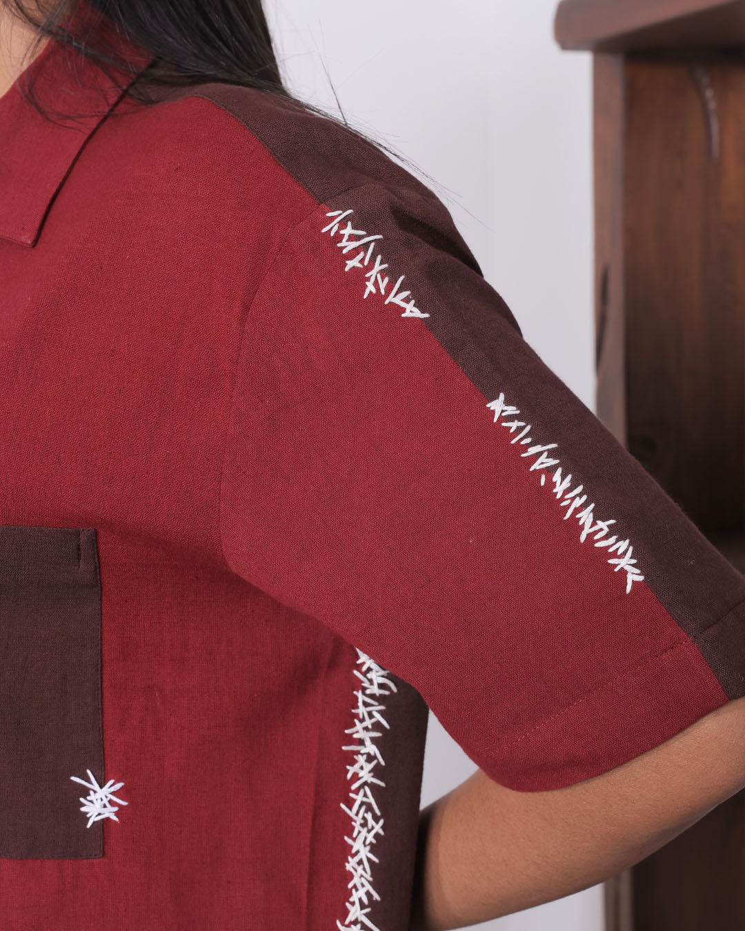 Mended Cotton Shirt - Unisex