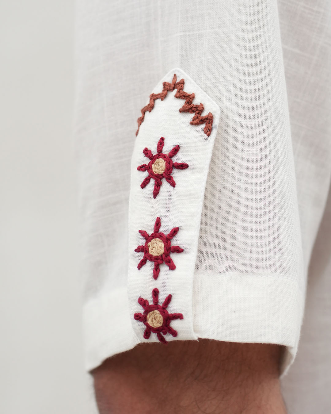 Sunny Hand-illustrated Cotton Shirt