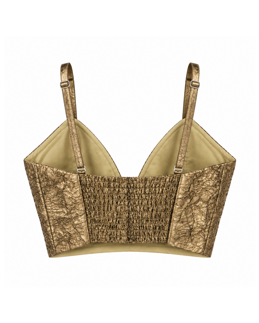 Gold Tissue Bralette