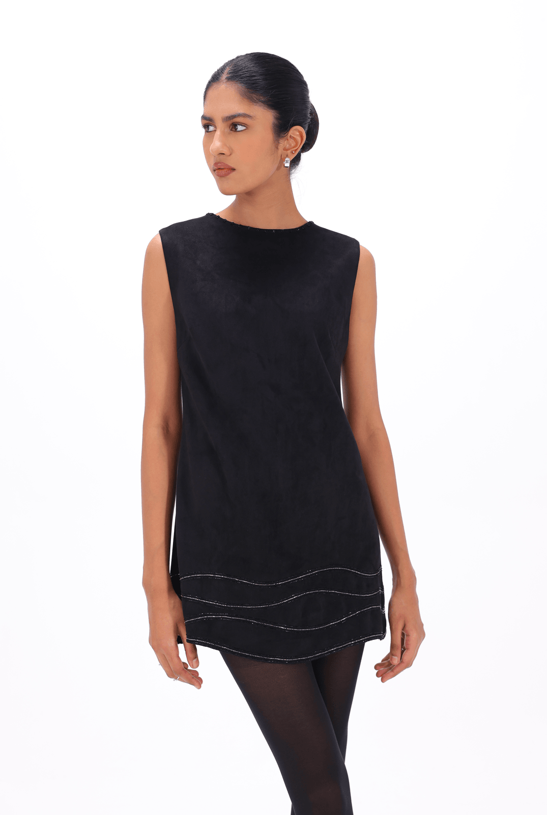 Little Black Aari Dress - AMBR INDIA - #tag1# -