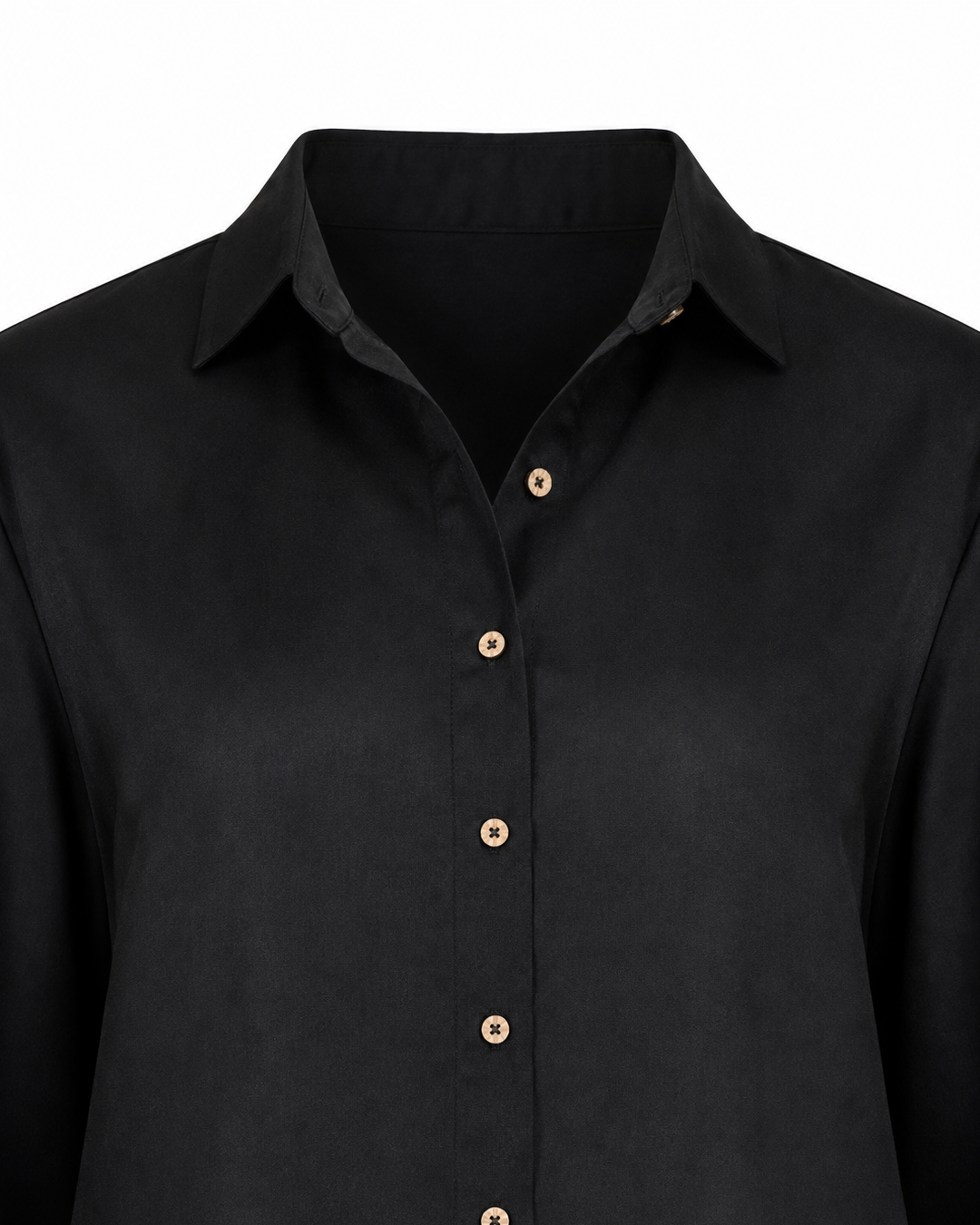 Black Satin Shirt