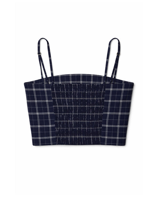 Blue Checks Bustier