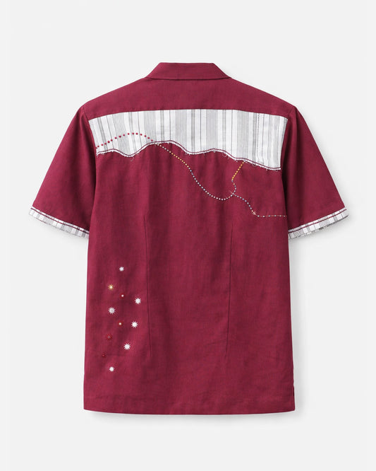 Chamak Patch-work Cotton Shirt