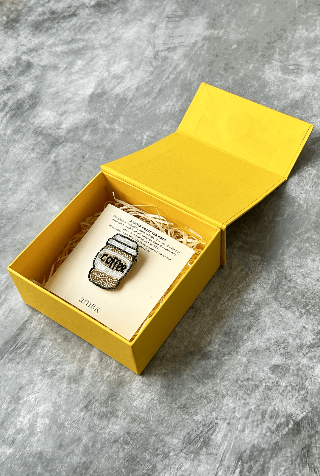 Coffee Brooch - AMBR INDIA - #tag1# - #tag2# - #tag3# - #tag4#