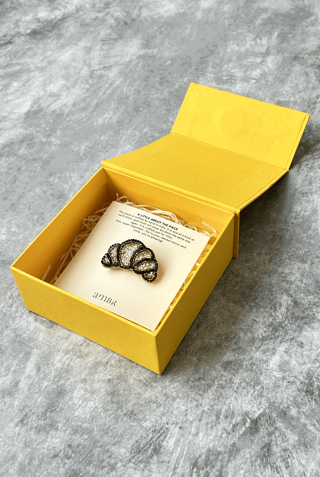 Croissant Brooch - AMBR INDIA - #tag1# - #tag2# - #tag3# - #tag4#