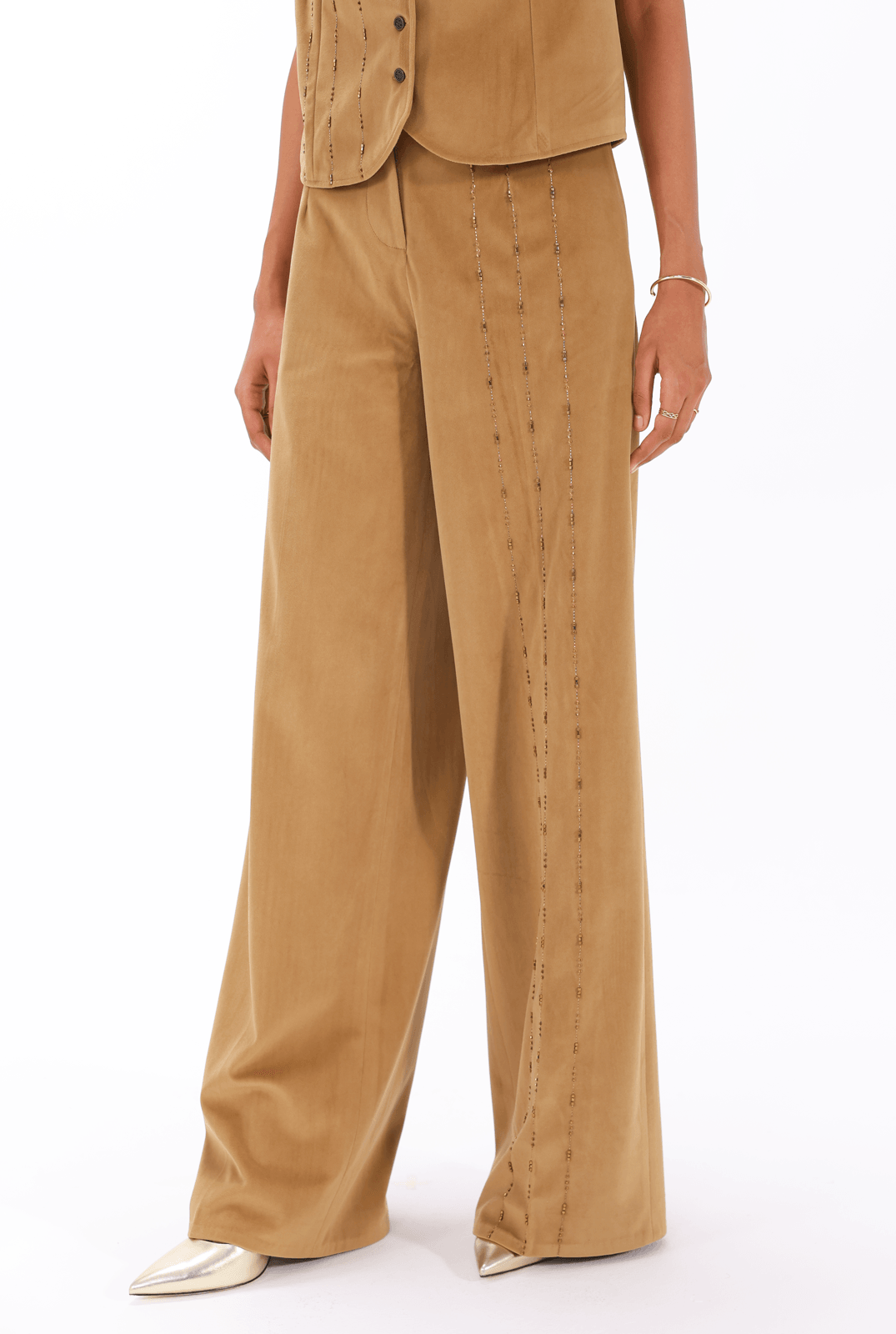 Fawn Zardozi Co-ord Set - - #tag1# -