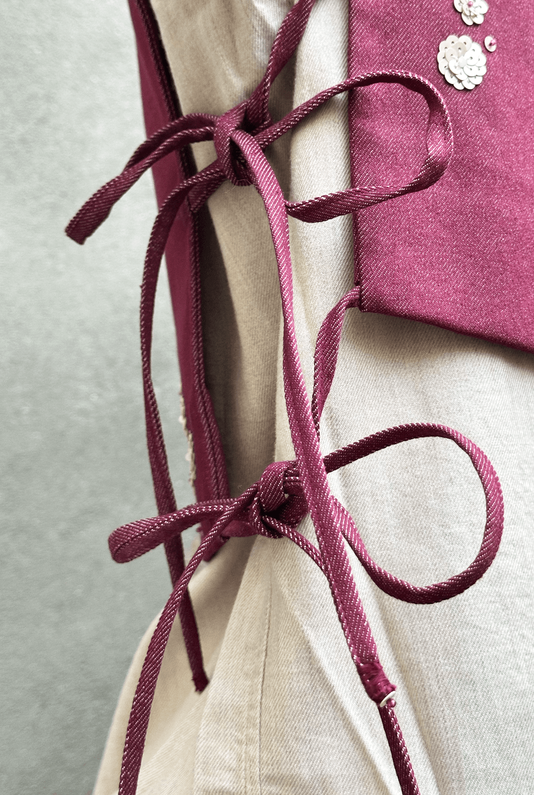 Pink Fluerette Denim Gilet - - #tag1# -