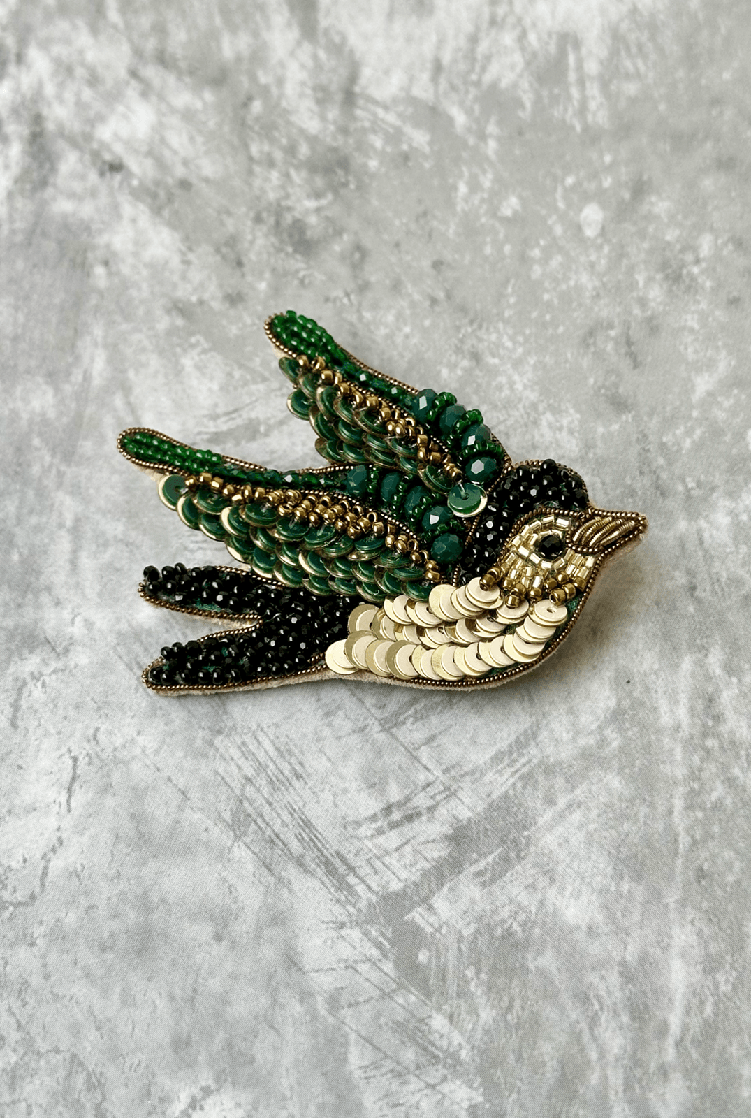 Green Bird Brooch - AMBR INDIA - #tag1# -