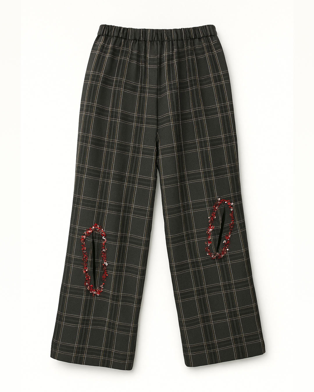Grey checks trousers