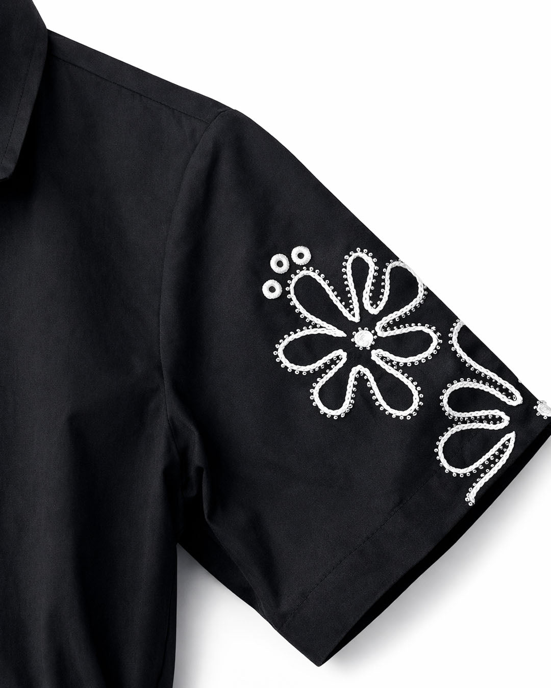 Lila Cotton Shirt โ Black