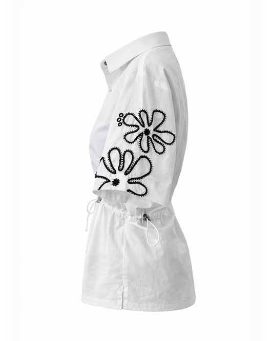 Lila Cotton Shirt – White