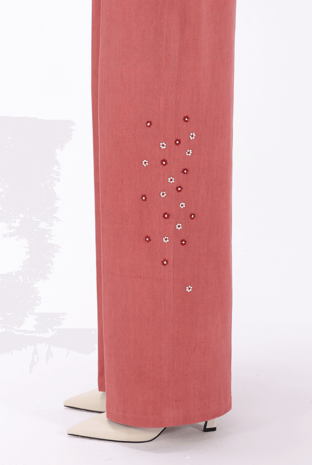 Pink Chikankari Trouser - - #tag1# -