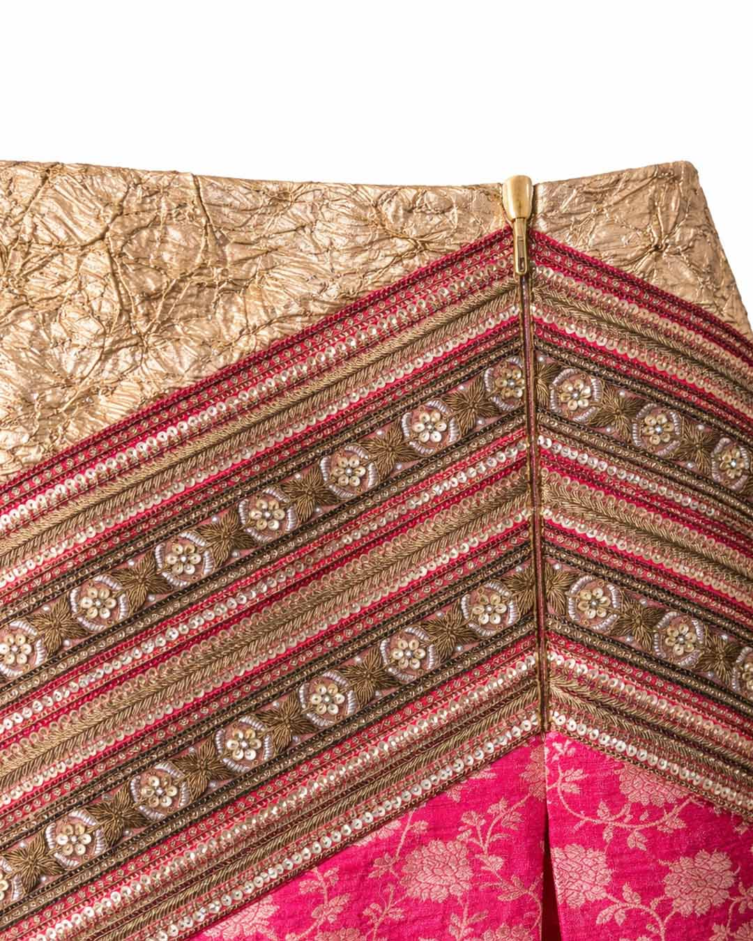 Pink and Gold Tissue Skirt