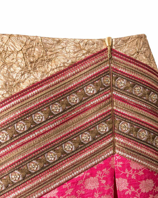 Pink and Gold Tissue Skirt