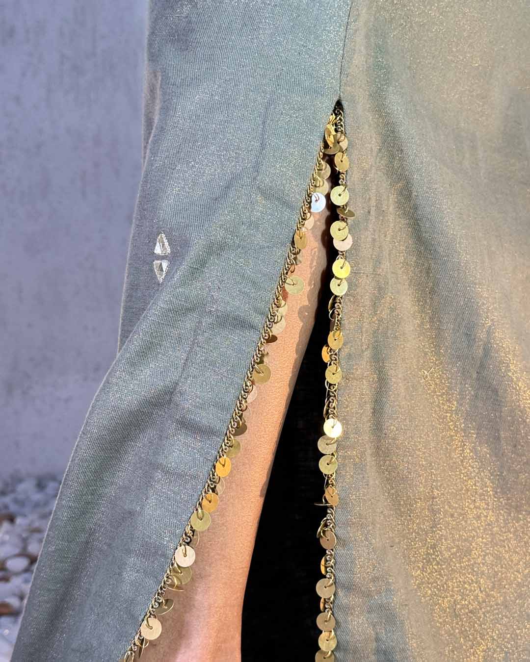 Ula Linen Shimmer Kaftan