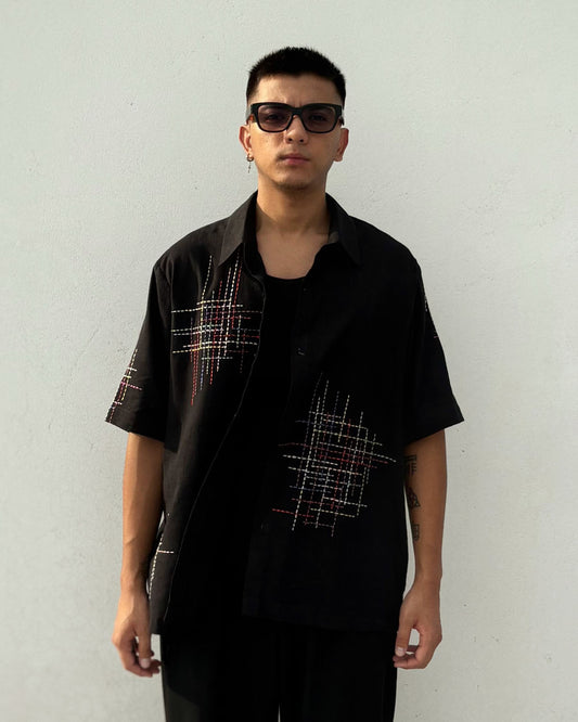 Rang Kantha Embroidery Cotton Shirt