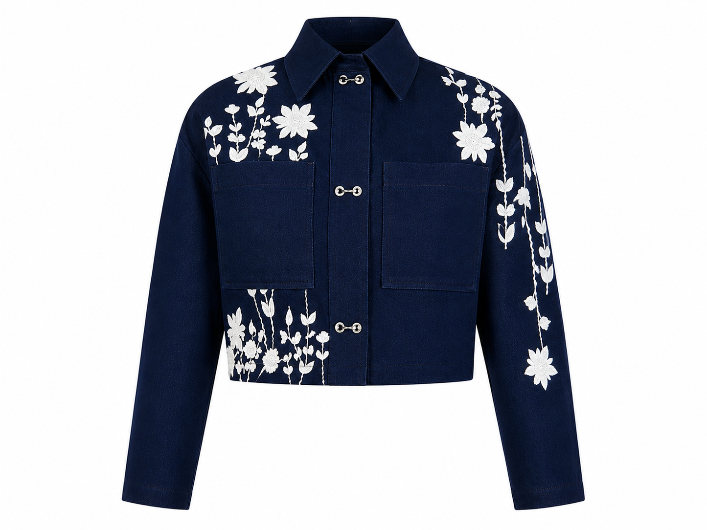 Chikankari Denim Co-ord Set
