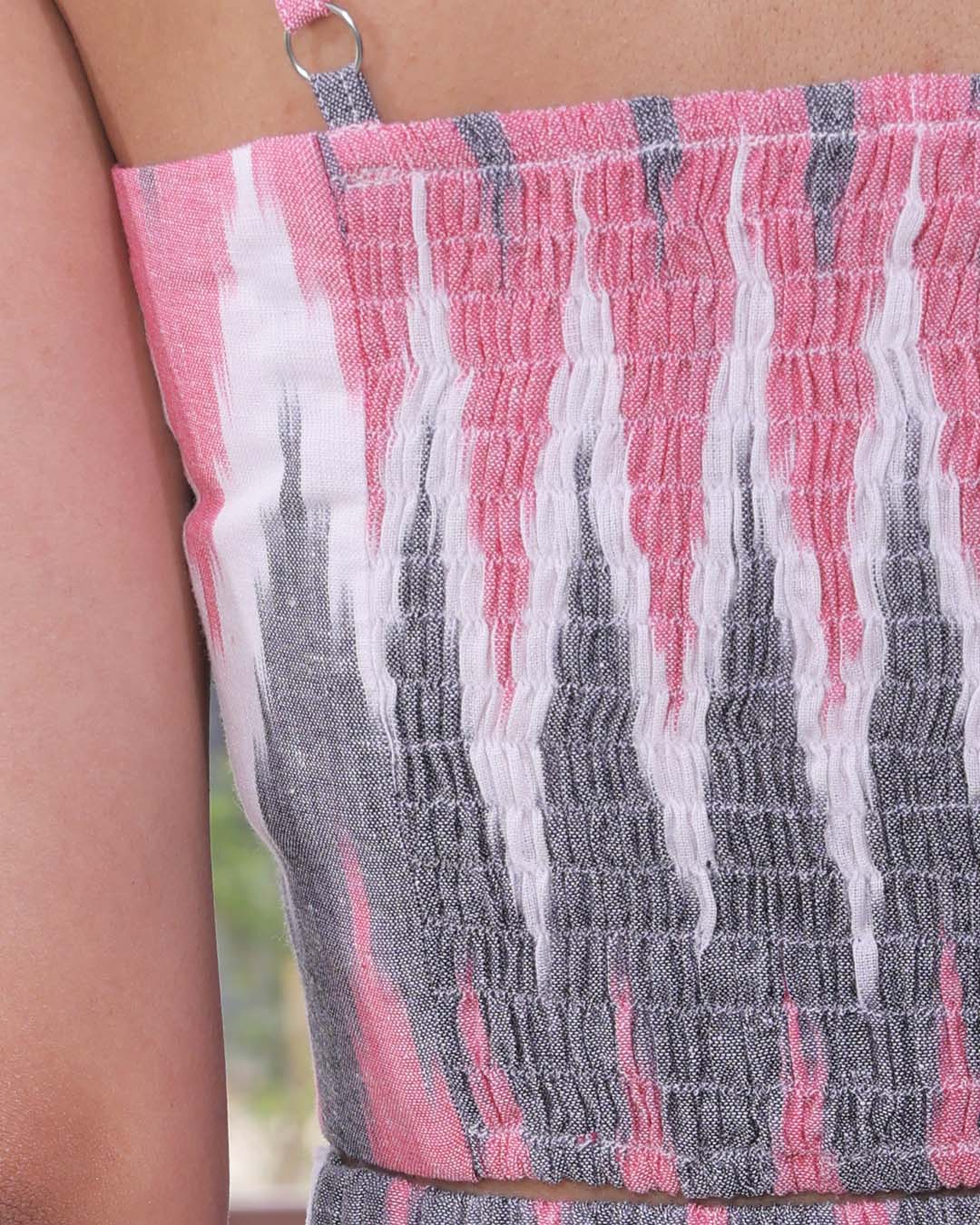 Elode Ikat Co-ord Set (Crop Top and Trousers)