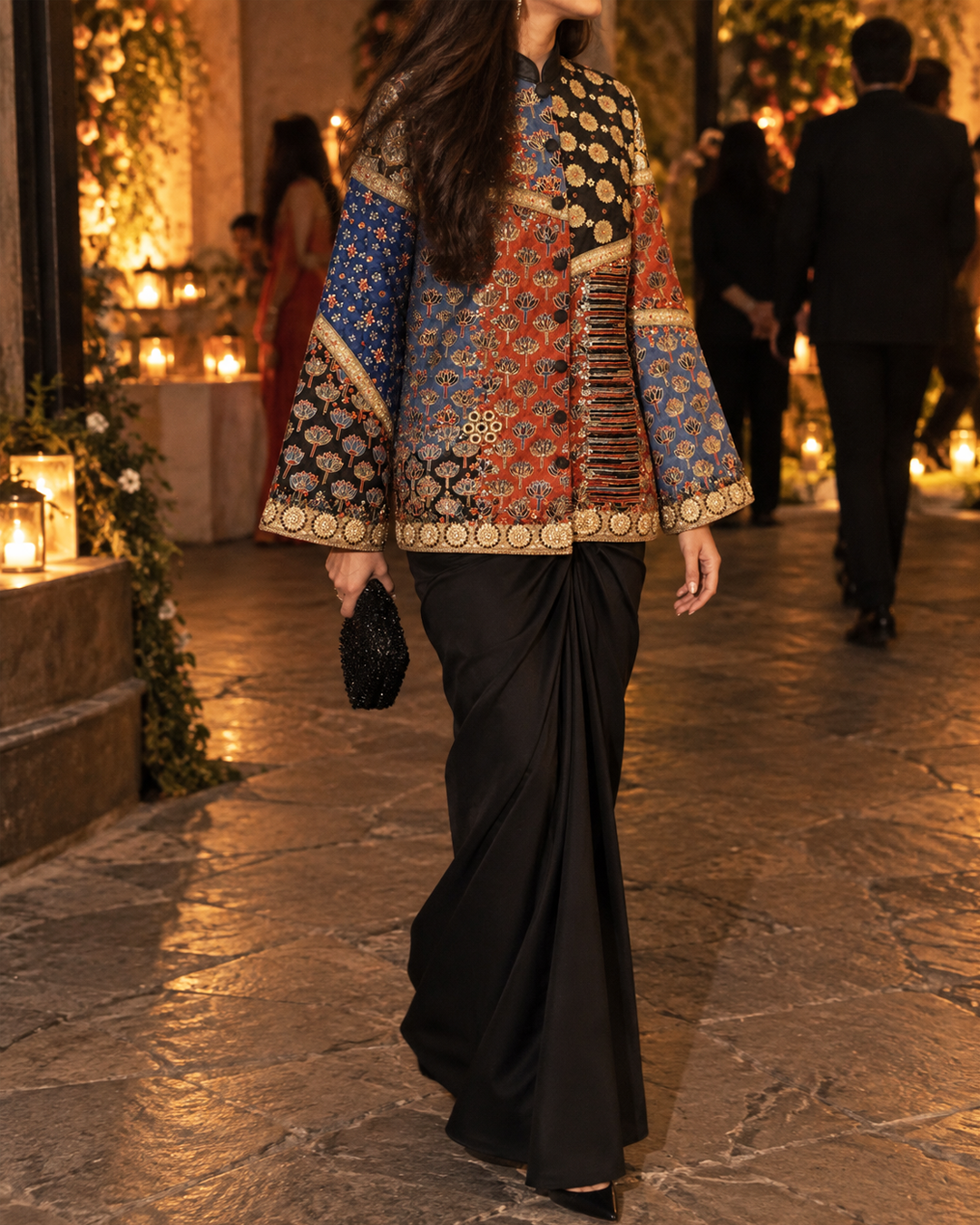 Ajrakh Cape Set