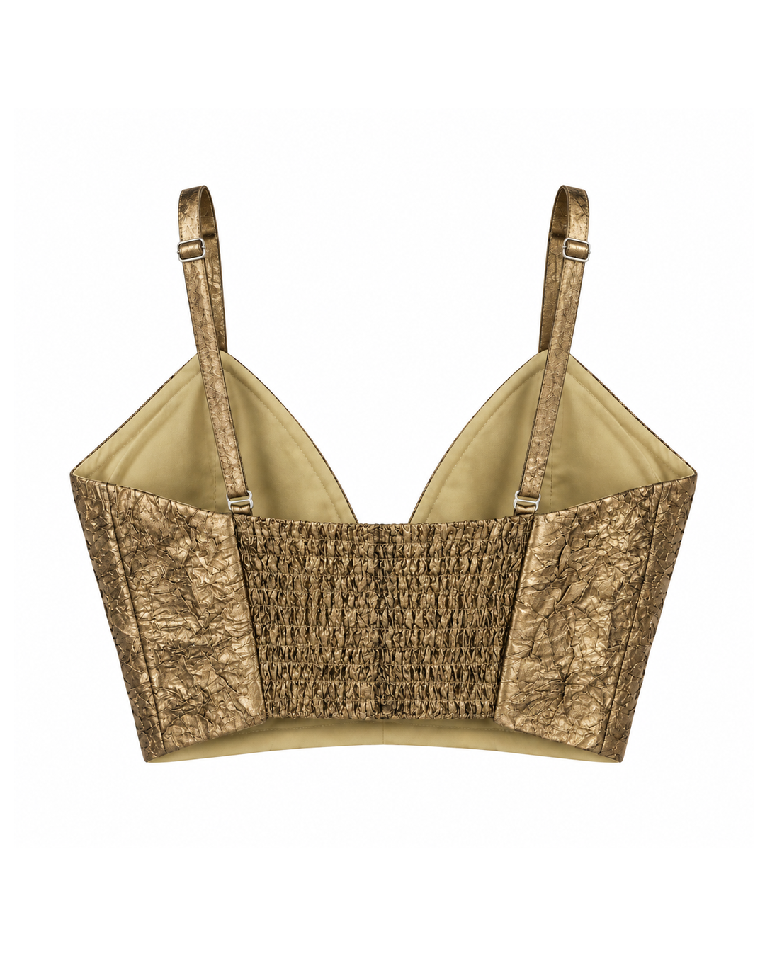 Antique Gold Flower Bralette