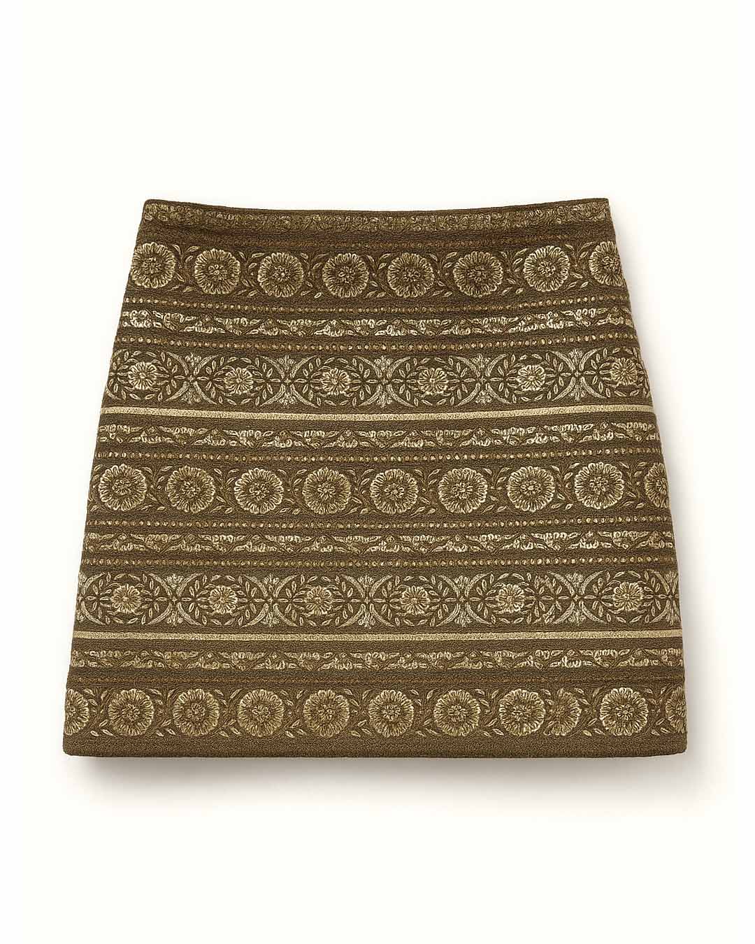 Antique Gold Gota Skirt