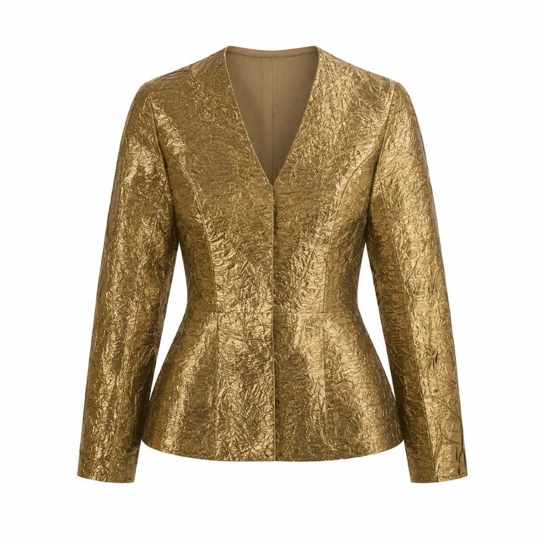 Gold Brocade Co-ord Set