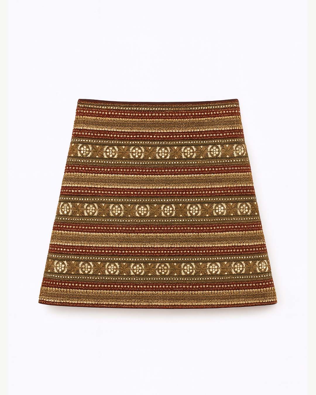 Antique Red Gota Skirt