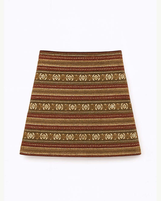 Antique Red Gota Skirt