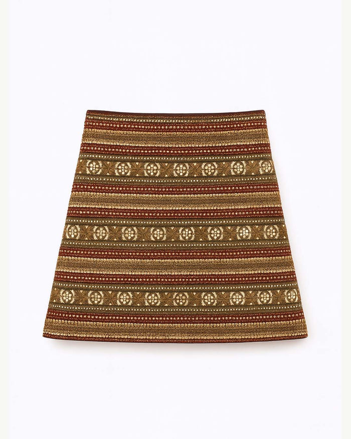 Antique Red Gota Skirt
