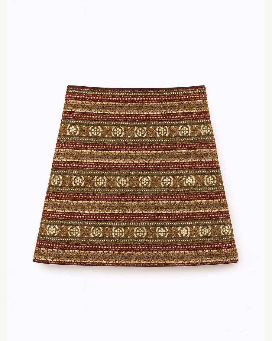 Antique Red Gota Skirt