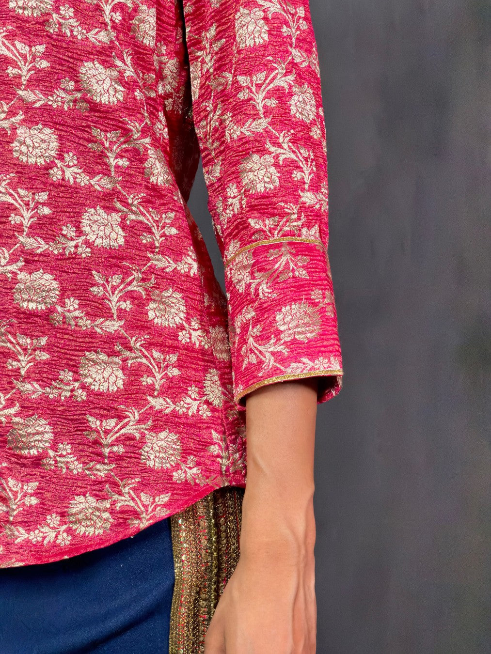 Pink Crushed Tissue Shirt