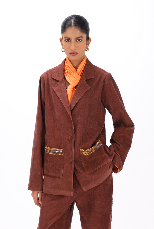 Brown Aari Blazer