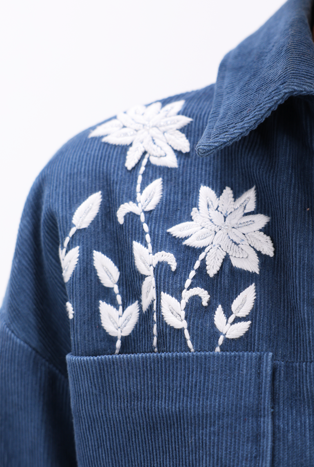 Blue Chikankari Jacket