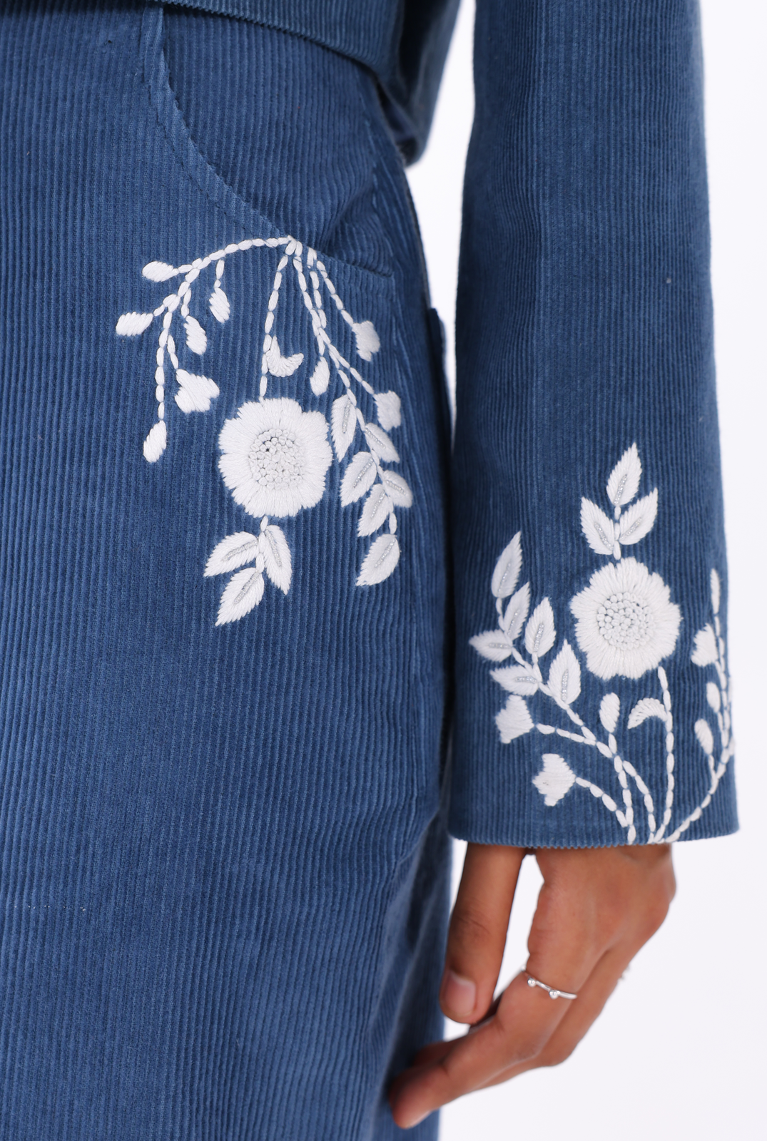 Blue Chikankari Jacket