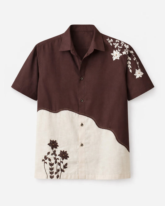 Bagh Chikankari Embroidery Cotton Shirt