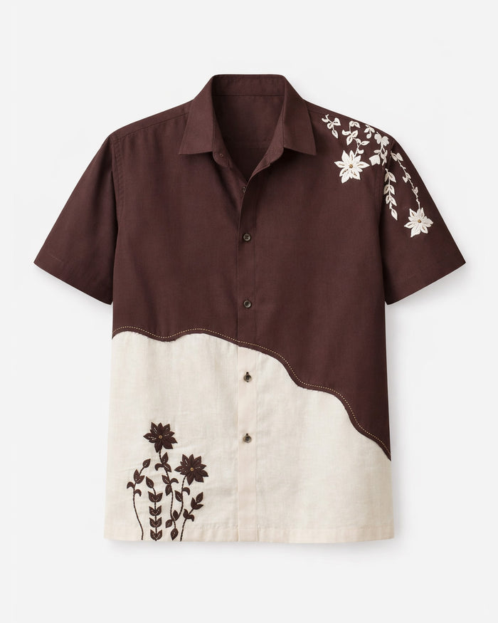 Bagh Chikankari Embroidery Cotton Shirt
