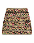 Black Floral Gota Skirt