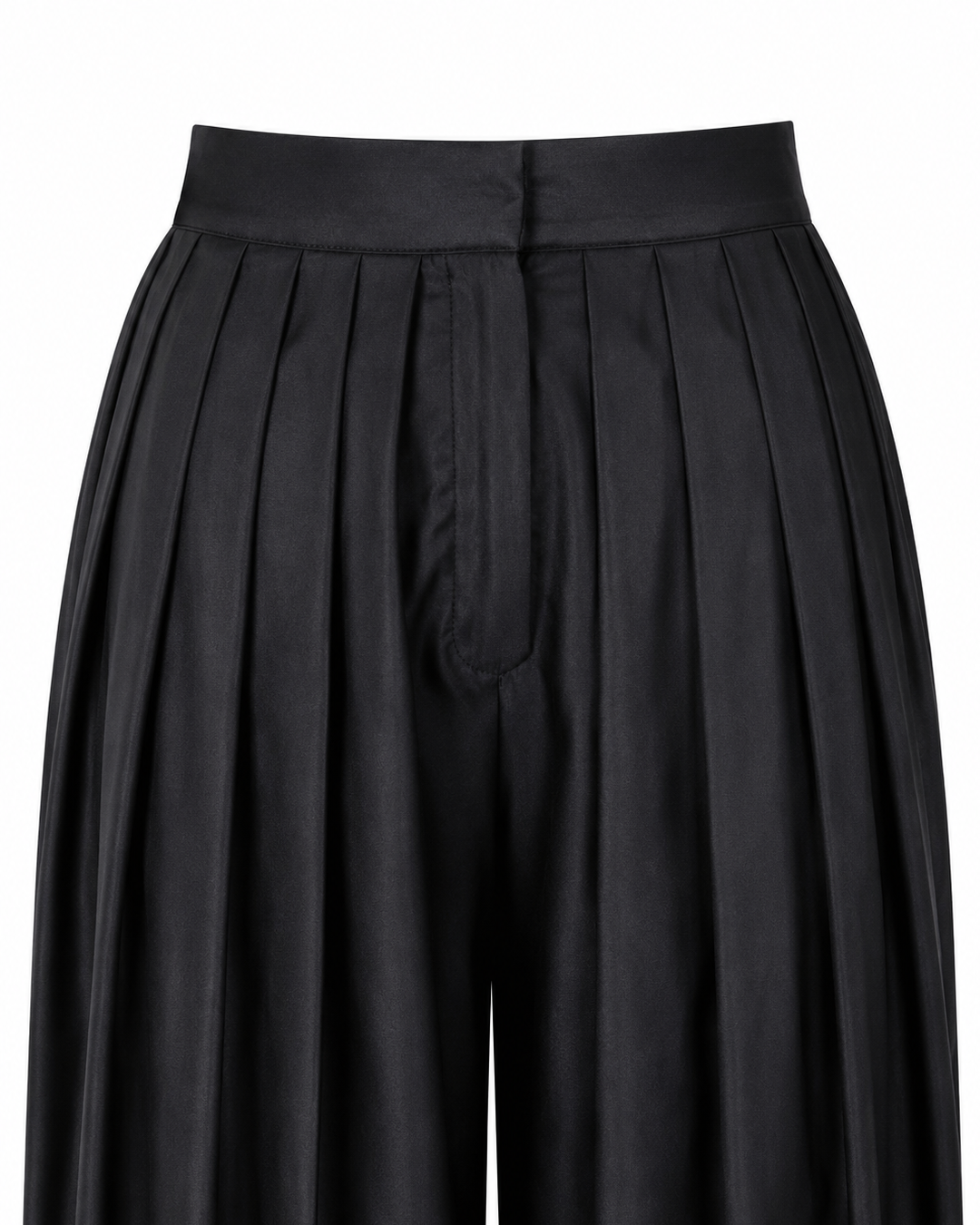 Black Satin Balloon Pants