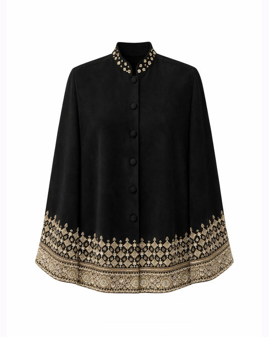 Black Suede Cape