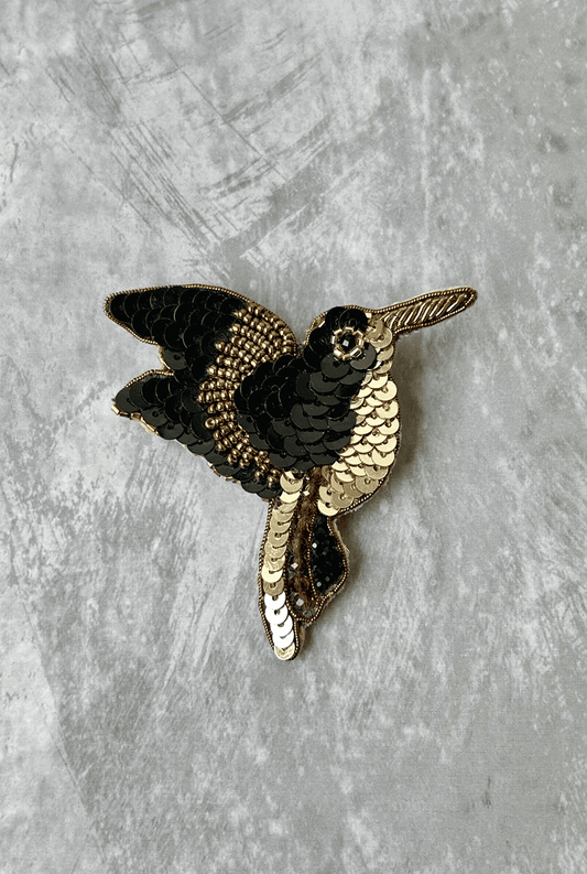 Black Bird Brooch - AMBR INDIA - #tag1# -