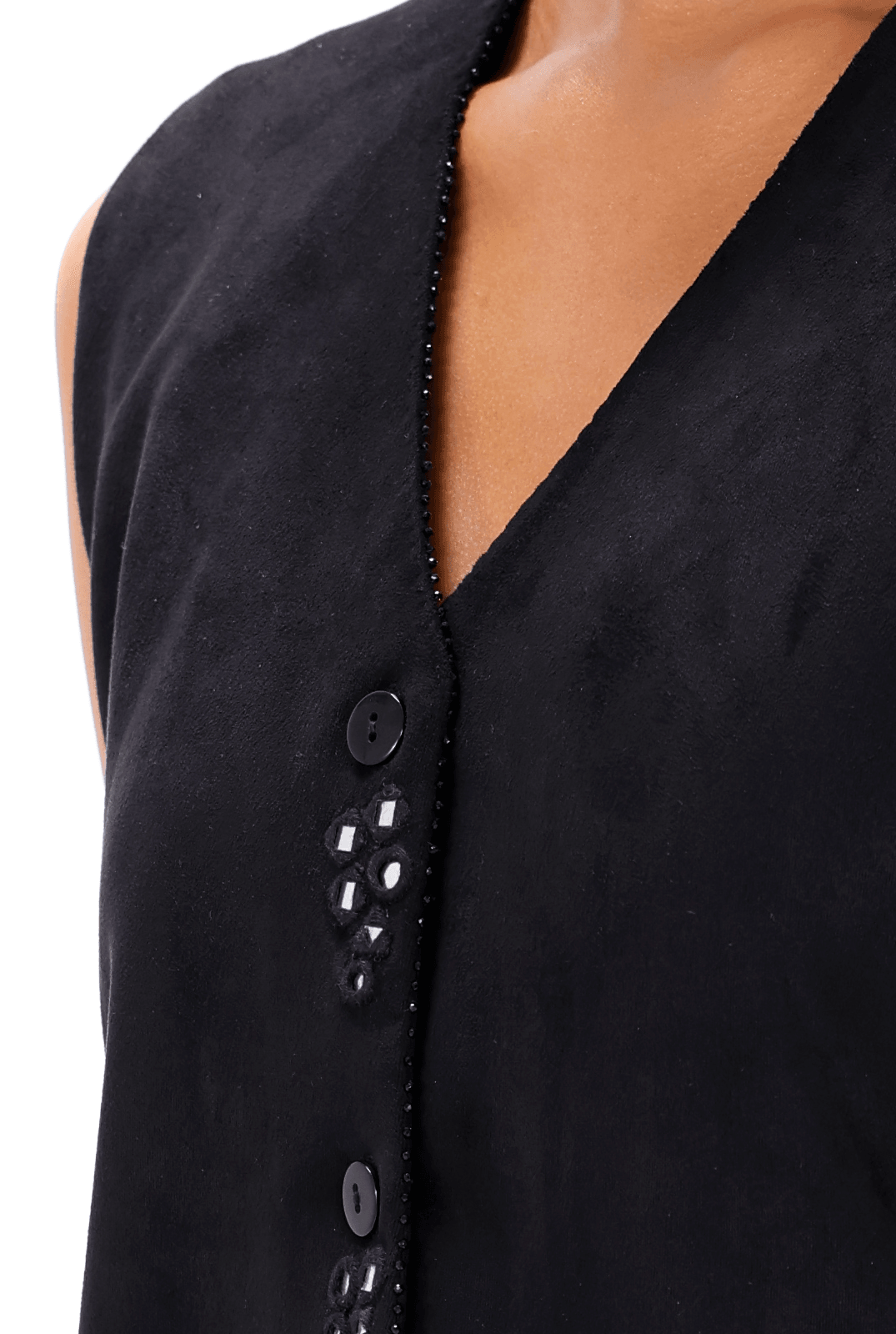 Black Shisha Waistcoat - AMBR INDIA - #tag1# - #tag2# - #tag3# - #tag4#